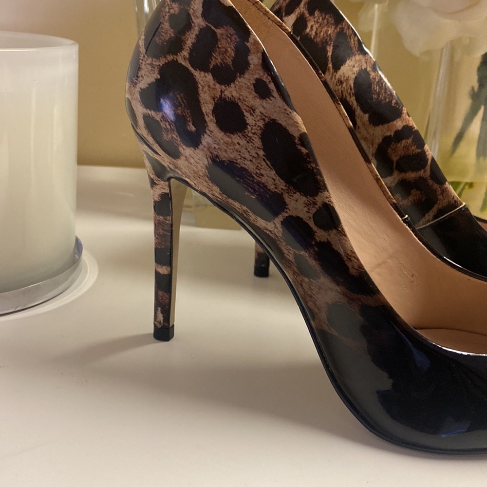 Steve Madden Zoey leopard black ombre pumps